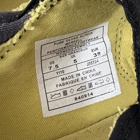 Merrell Barefoot Shoes Womens 7.5 Pure Glove Yellow Mary Jane Sneakers Outdoor - Picture 7 of 7